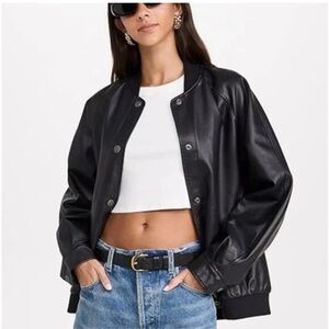 We The Free Black Bomber Jacket